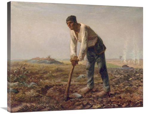 Global Gallery GCS-459886-2835-142 28 x 35 in. Man with A Hoe Art Prin