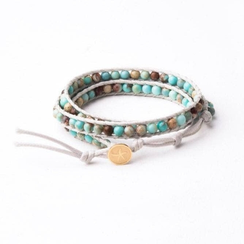 Joy Turquoise Starfish Wrap Bracelet