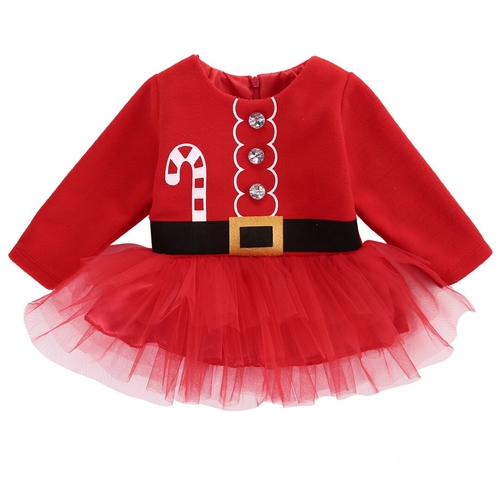 0 24M Baby Xmas Dress Clothes  Baby Kids Girl XMAS