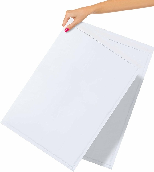 AMZ Pack of 5 White Kraft Bubble Padded Envelopes 12.5 x 18 Bubble