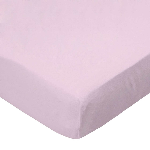 SheetWorld Fitted Crib Sheet Set - 100% Cotton Woven - Baby Pink