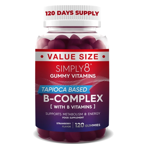 B Complex Gummies   Potent Vitamin B3 B6 B7 B9 B12 ‚Äì 120 Days Supply