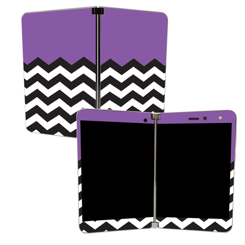 MightySkins MISURDUO-Purple Chevron Skin for Microsoft Surface Duo - P