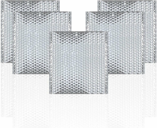 Silver Bubble Mailers Pack of 10 Bubble Poly Mailers 15 x 17 Thermal
