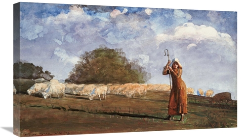 Global Gallery GCS-268116-30-142 30 in. The Young Shepherdess Art Prin