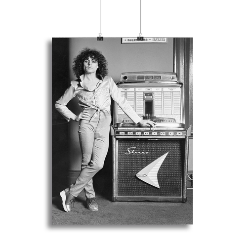Marc Bolan at jukebox Canvas Print or Poster