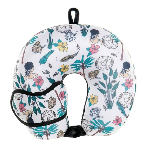 Neck Pillow DKD Home Decor Travel (30 x 30 x 10 cm) (2 pcs)