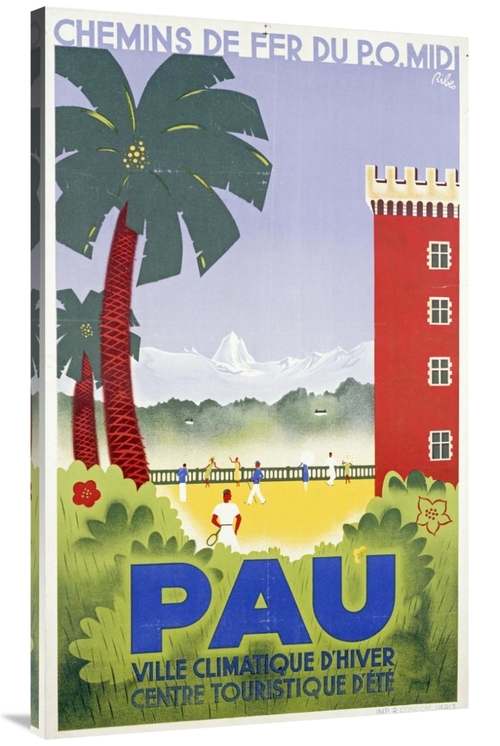 Global Gallery GCS-267162-44-142 44 in. Pau Art Print - Riblo