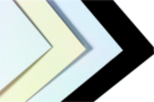 Crescent 20 x 32 in. Acid-Free Mat Board, White And Black Pebbled&