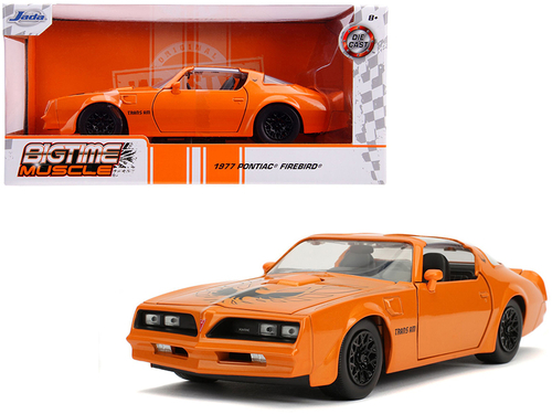 1977 Pontiac Firebird Trans Am Metallic Orange with Black Wheels