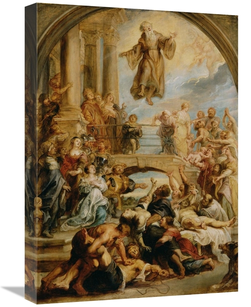 Global Gallery GCS-454980-22-142 22 in. The Miracles of Saint Francis 