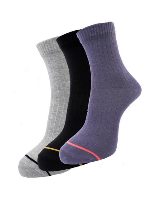 men printed above ankle length socks combo of 3