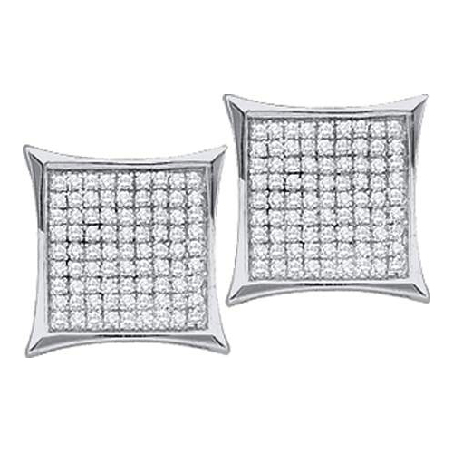 GoldNDiamond GND-54290 0.10 CTW Diamond Micro Pave Earrings