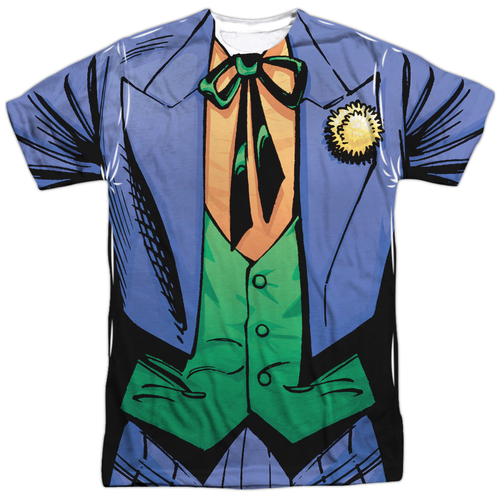 Trevco BM2511-ATPP-4 Batman Joker Uniform-S by S Adult Poly Crew Subli