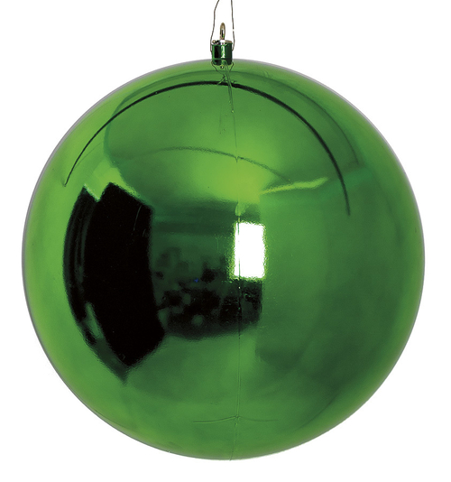 Autograph Foliages J-171043 19.5 in. Shiny Ball Ornament, Green