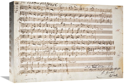 Global Gallery GCS-278794-22-142 22 in. Six Contre Danses, K.V. 46