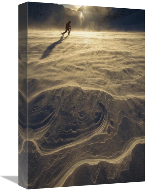 Global Gallery GCS-453489-1218-142 12 x 18 in. Skiier on Upper Tasman 