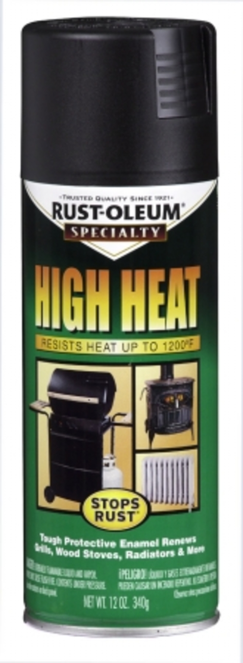 Rustoleum 7778 830 Black Heat Resistant BBQ Finish Spray Paint 