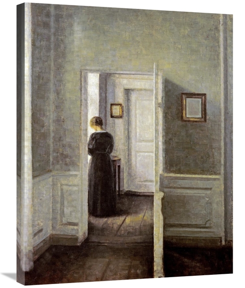 Global Gallery GCS-268048-30-142 30 in. An Interior with a Woman Art P