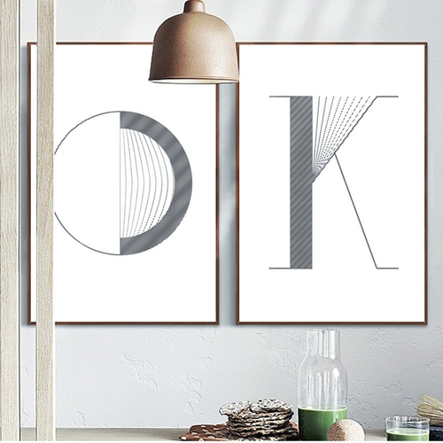 Nordic Posters and Prints Letter OK