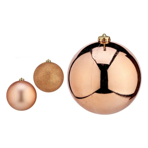 Christmas Baubles Ø 15 cm 6 Units Copper Plastic