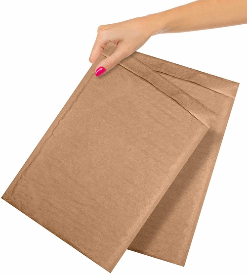 100 Pack Natural Kraft Bubble Mailers 8.25 x 13 Shipping Padded