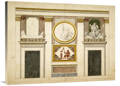 Global Gallery GCS-453960-3040-142 30 x 40 in. Unexecuted Elevation fo