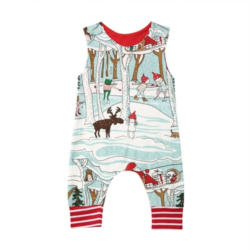 2020 Newborn Baby Christmas Rompers For Xmas Boy