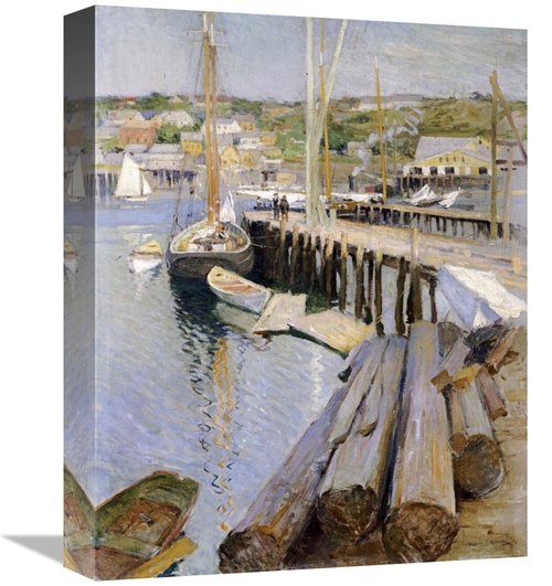 Global Gallery GCS-268304-16-142 16 in. Fish Wharves - Gloucester Art 