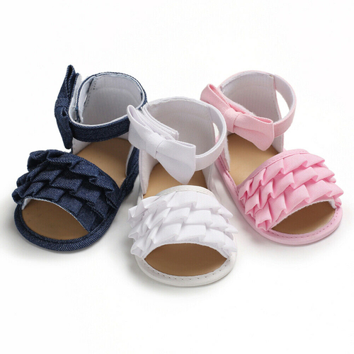 Summer Baby Boy Girls Sandals Cute Bows Soft Sole