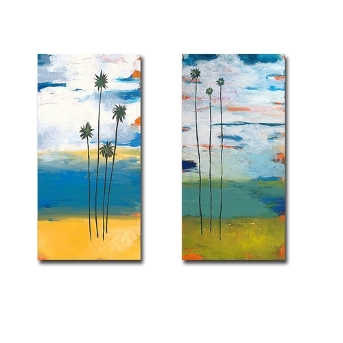 Artistic Home Gallery 1224856IG Four Palms & Desert Palms by Jan Weiss