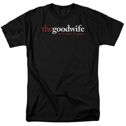 Trevco The Good Wife-Logo - Short Sleeve Adult 18-1 Tee - Black- Small