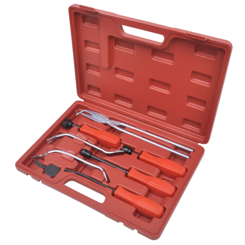 Drum Brake Service Tool Kit & Spring Installer & Remover - 8 Piece