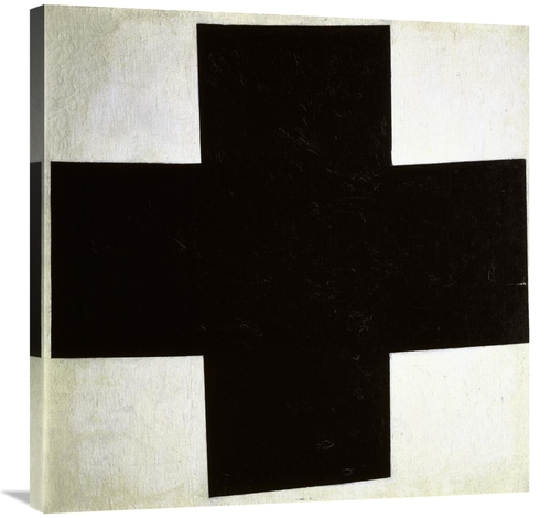 Global Gallery GCS-278329-30-142 30 in. Black Cross Art Print - Kazimi