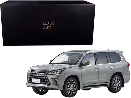 Lexus LX570 Sonic Titanium Gray Metallic 1/18 Diecast Model Car by