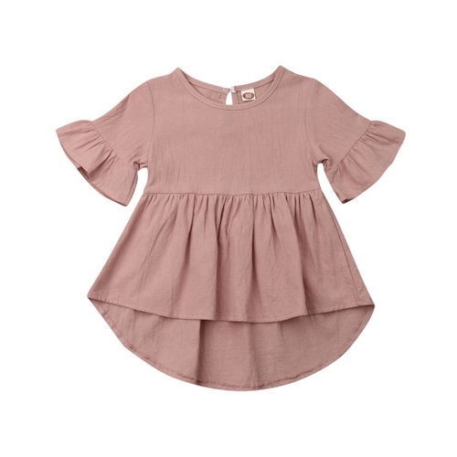 Baby Toddler Girls Clothes Mini Ruffled sleeve