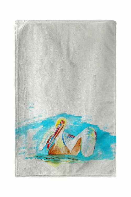 Betsy Drake KT715 16 x 25 in. Pelican in Teal Kitchen Towel