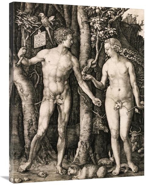 Global Gallery GCS-266248-36-142 36 in. Adam & Eve Art Print - Albrech