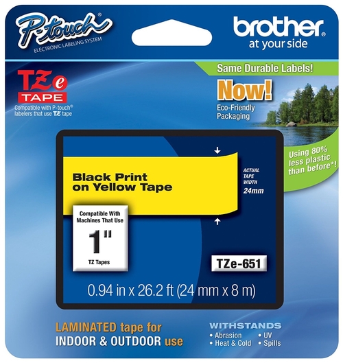 Brother Printer TZeS641 Laminated Tape, Retail Packaging, 0.75