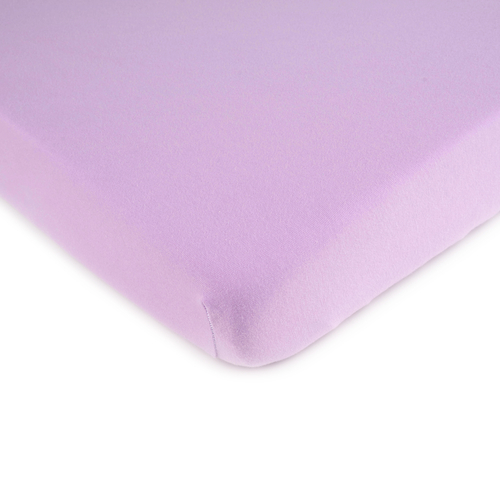 SheetWorld Fitted Crib Sheet - 100% Cotton Jersey - Solid Lavender,