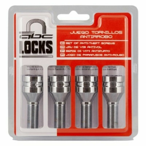 Anti-Theft Screws BC Corona 12X125 L28 17/19 Silver (4 uds)