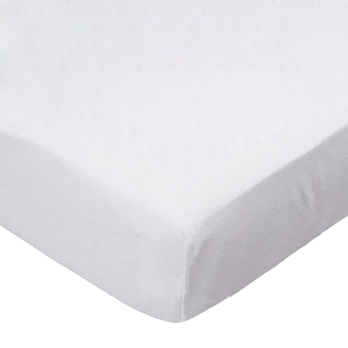 SheetWorld Fitted Crib Sheet Set - 100% Cotton Woven - Solid White