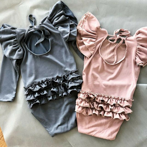 Newborn Baby Girl Clothes Long Sleeve Ruffle
