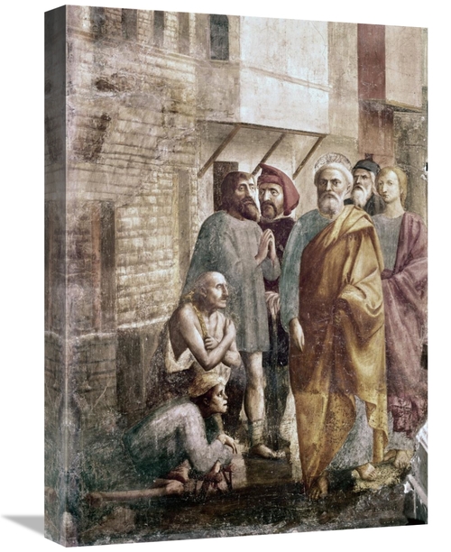 Global Gallery GCS-278416-22-142 22 in. St. Peter Healing the Sick wit