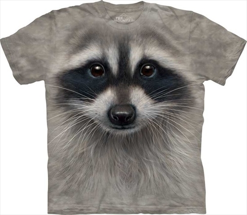 Mountain Corp 1535451 Raccoon Face - Kids Medium T-Shirt