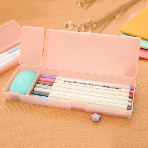 Hot Kawaii Pen Box Plastic Pencil Case For