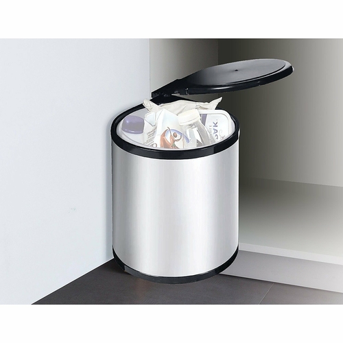 Kitchen Swing Pull Out Bin Stainless Steel Garbage Rubbish Waste Trash