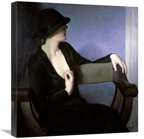 Global Gallery GCS-277829-22-142 22 in. Woman in Black Art Print - Ber