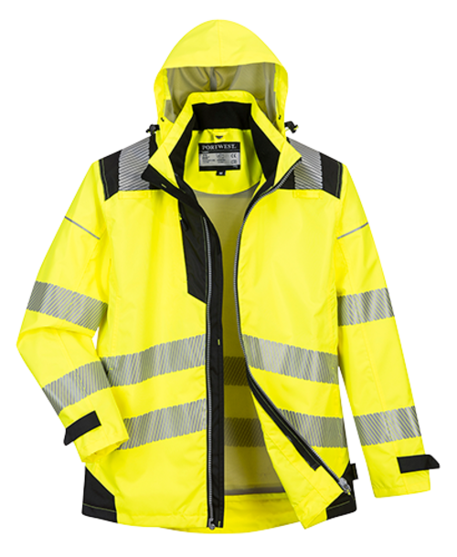 Portwest PW365YBRS PW3 Hi-Vis 3 in-1 Jacket - Small - Yellow & Black