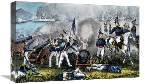 Global Gallery GCS-277207-22-142 22 in. Siege of Vera Cruz March 1847 